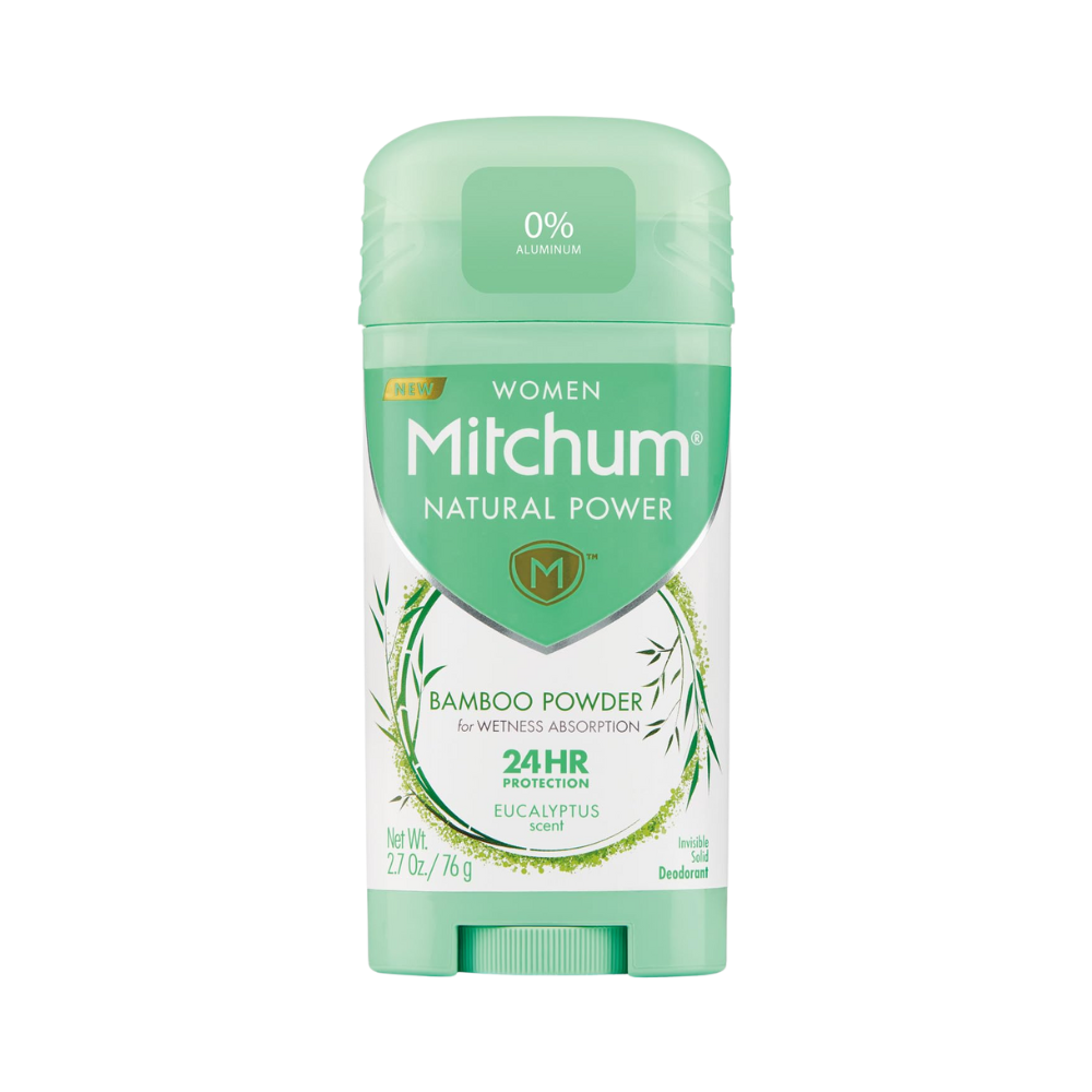 Mitchum Women Natural Power Invisible Solid Deodorant, Eucalyptus 2.7 oz