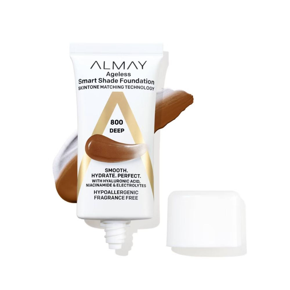Almay Ageless Smart Shade Foundation with Skintone Matching Technology 800 Deep