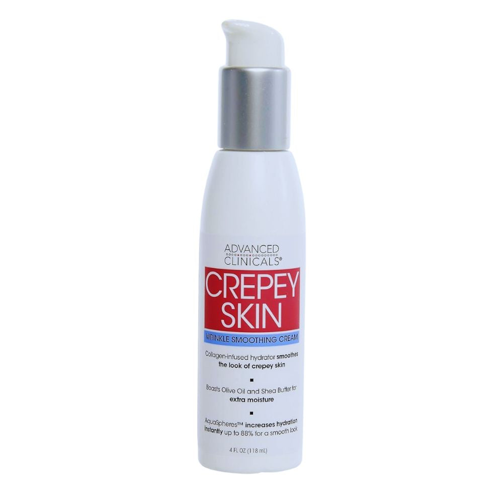 Advanced Clinicals Crepey Skin Wrinkle Smoothing Cream 4 oz