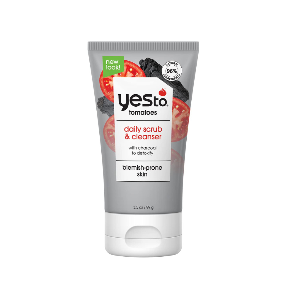 Yes to Tomatoes Daily Scrub & Cleanser with Charcoal Detox 3.5oz