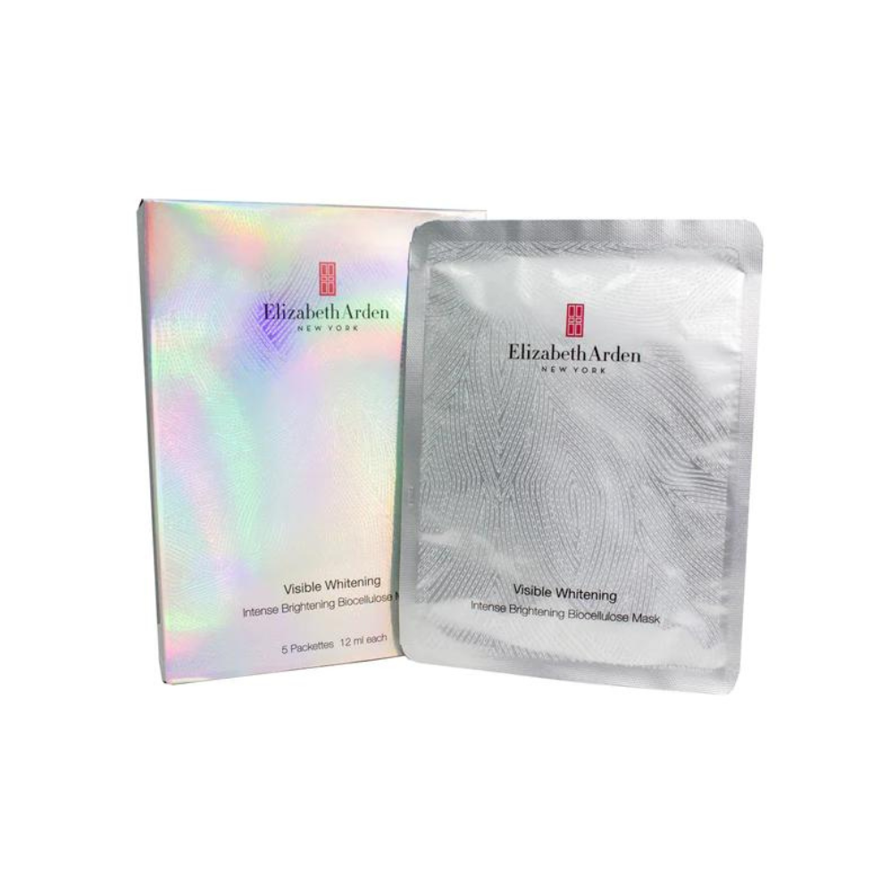 Elizabeth Arden Visible Whitening Intense Brightening Biocellulose Mask, 5 packette box