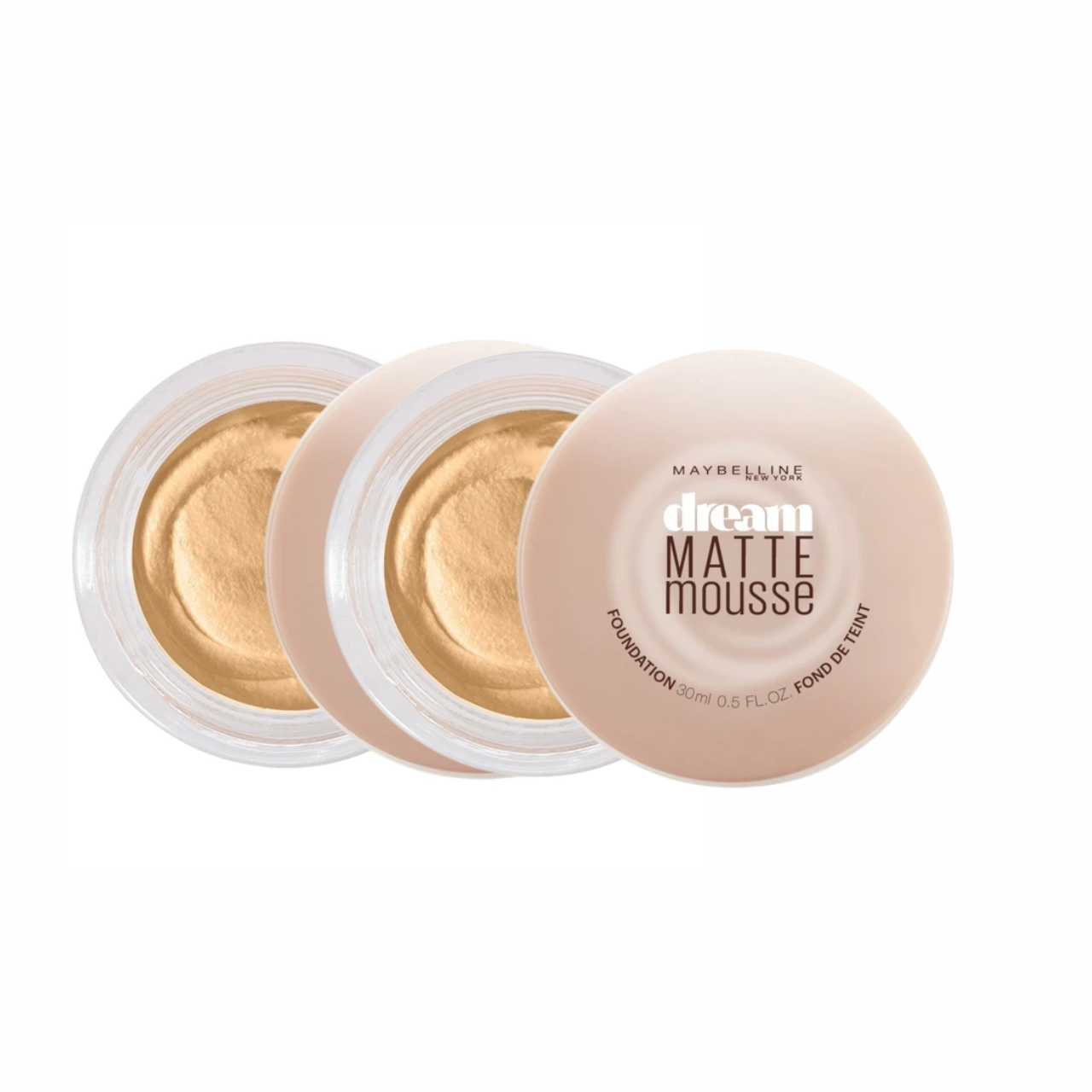 Maybelline Dream Matte Mousse Foundation - L5 Creamy Natural (2-Pack)