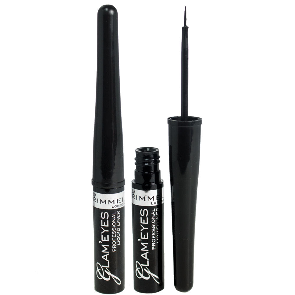 Rimmel Glam'Eyes Liquid Eyeliner 001 Black Glamour
