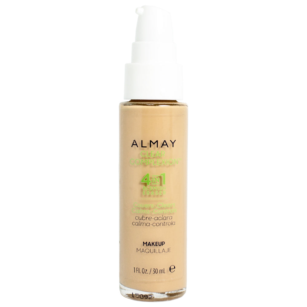 Almay Clear Complexion Liquid Makeup, Pump Top 100 Ivory