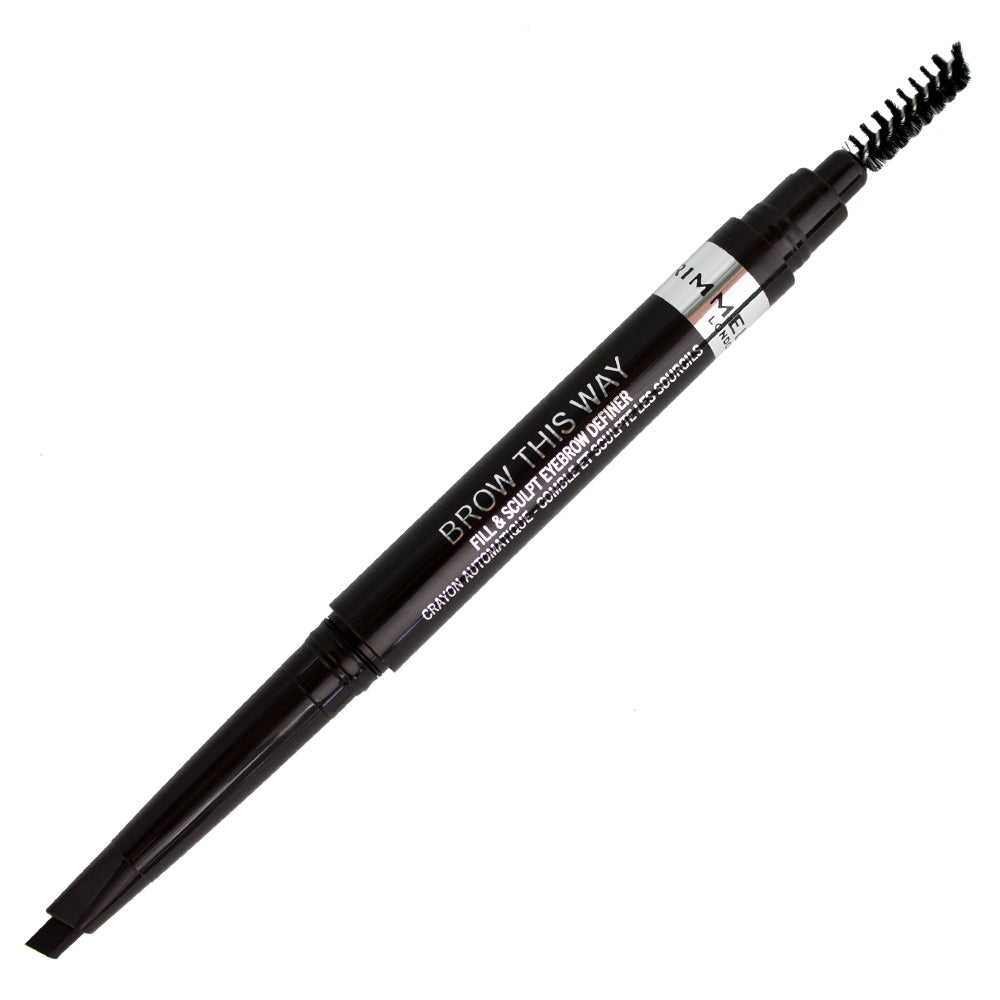 Rimmel Brow This Way Fill & Sculpt Eyebrow Definer 004 Soft Black