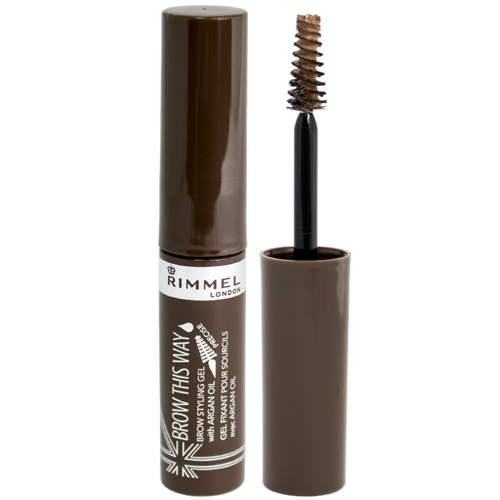 Rimmel Brow This Way Lightweight Brow Styling Gel 002 Medium Brown