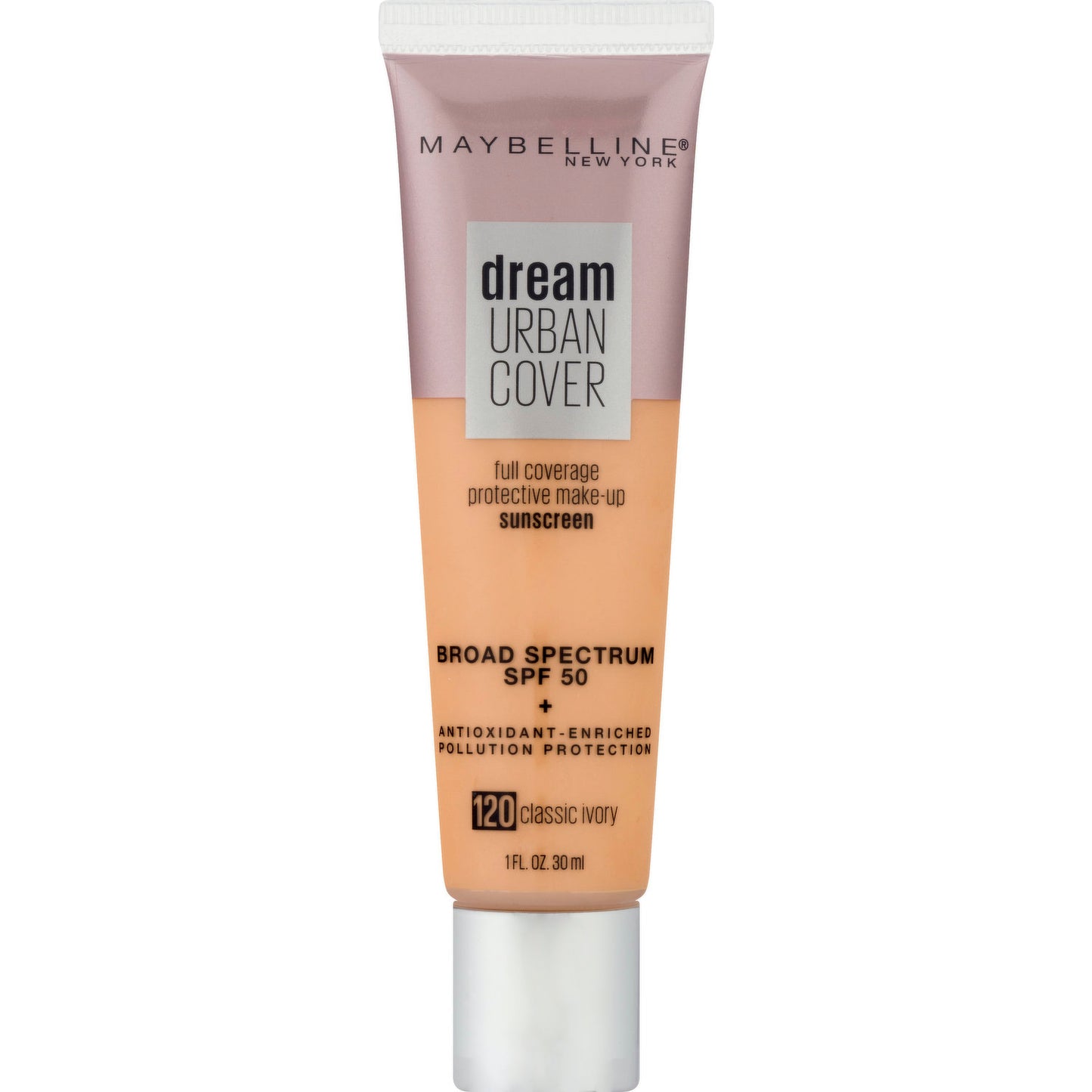 Maybelline Dream Urban Cover Full Coverage Makeup SPF 50 120 Classic Ivory