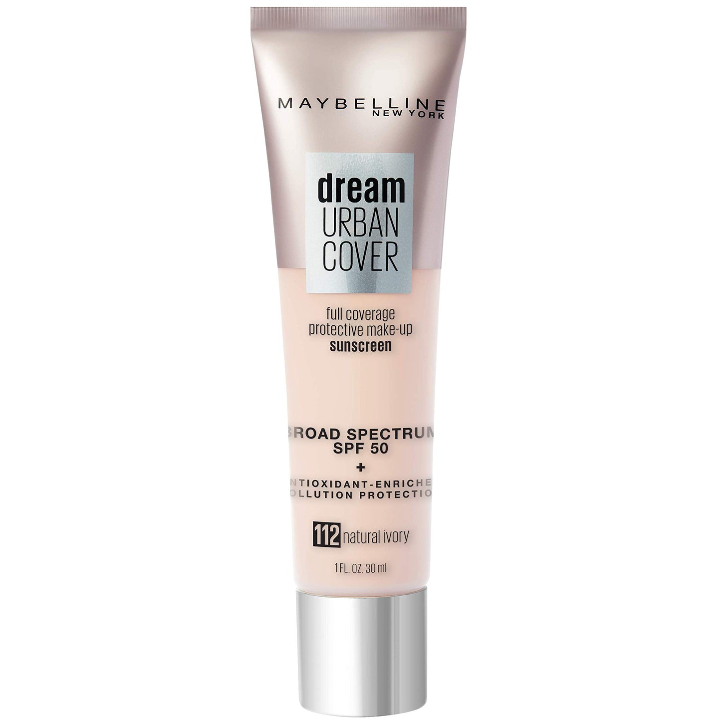 Maybelline Dream Urban Cover Full Coverage Makeup SPF 50 112 Natural Ivory