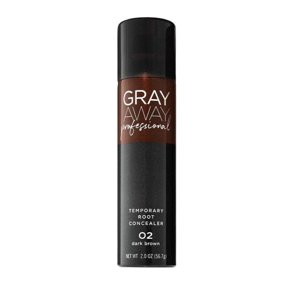 Gray Away Professional Temporary Root Concealer 2oz 02 Dark Brown