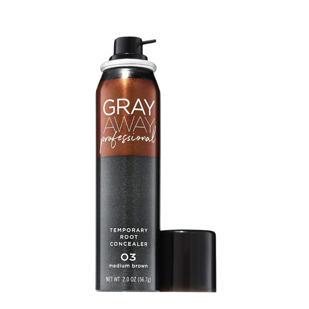 Gray Away Professional Temporary Root Concealer 2oz 03 Medium Brown