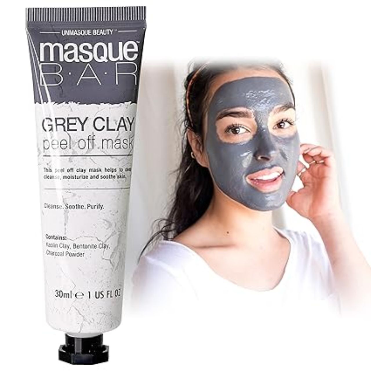 Masque Bar Grey Clay Peel Off Mask 1 fl oz