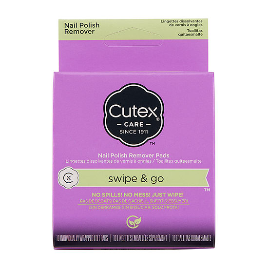 Cutex Swipe & Go Nail Polish Remover Pads, 10 ct