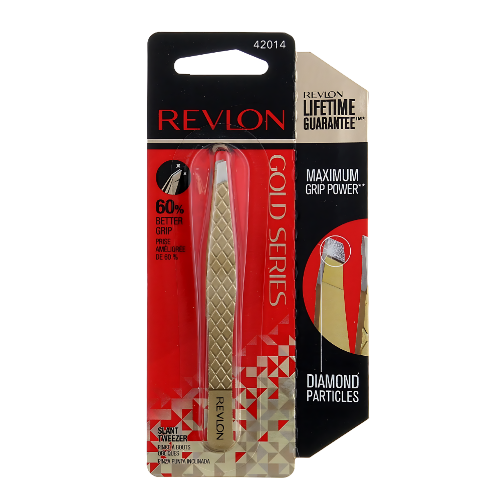 Revlon Gold Series Diamond Coated Slant Tip Tweezer