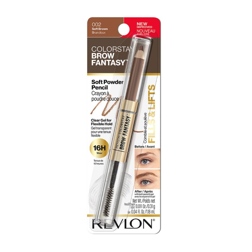 Revlon Brow Fantasy Pencil & Clear Gel 002 Soft Brown