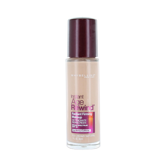 Maybelline New York Instant Age Rewind Radiant Firming Makeup, SPF 18, 1 fl. oz. 200 Creamy Natural