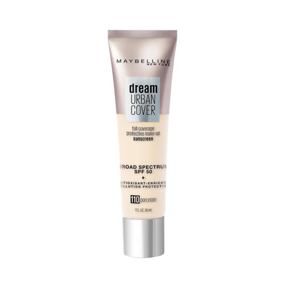 Maybelline Dream Urban Cover Full Coverage Makeup SPF 50 110 Porcelain