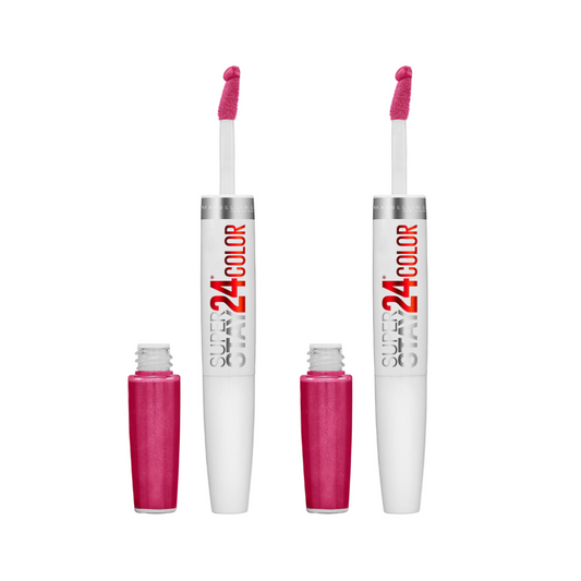 Maybelline SuperStay 24 2-Step Lip Color - 010 Reliable Raspberry (2-Pack)