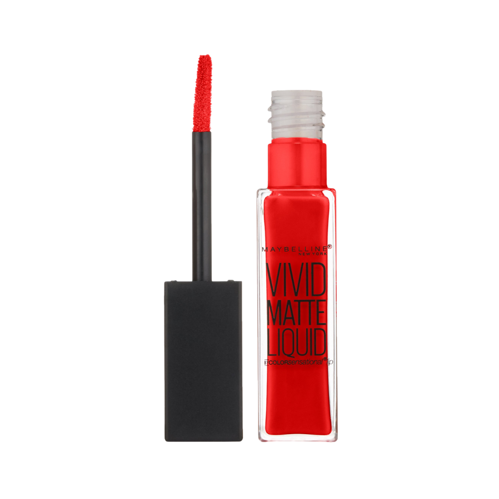 Maybelline Color Sensational Vivid Matte Liquid Lip Color 35 Rebel Red