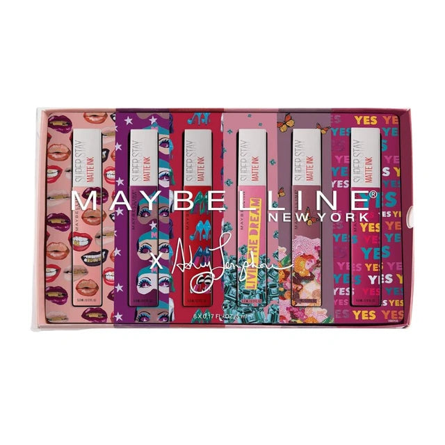 Maybelline Superstay Matte Ink Liquid Lipstick x Ashley Longshore 6 Piece Set