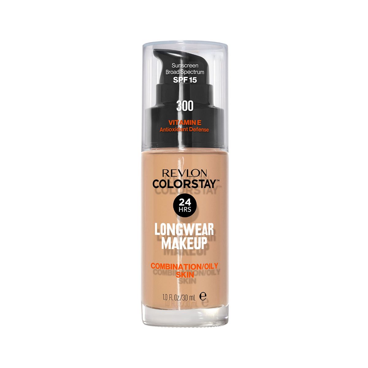 Revlon ColorStay Makeup PUMP, Combination/Oily Skin SPF 15 300 Golden Beige