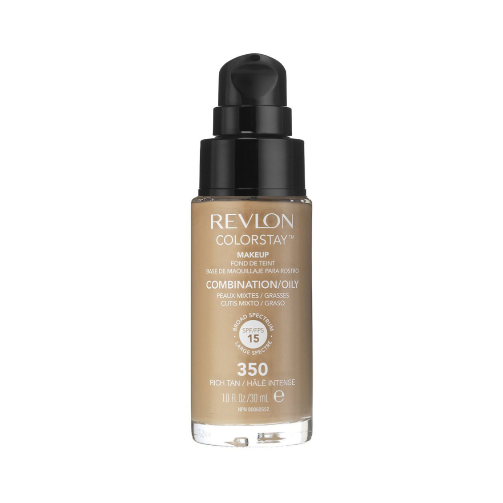 Revlon ColorStay Makeup PUMP, Combination/Oily Skin SPF 15 350 Rich Tan