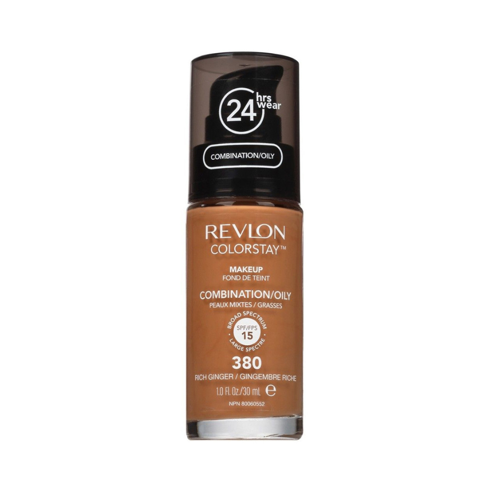Revlon ColorStay Makeup PUMP, Combination/Oily Skin SPF 15 380 Rich Ginger