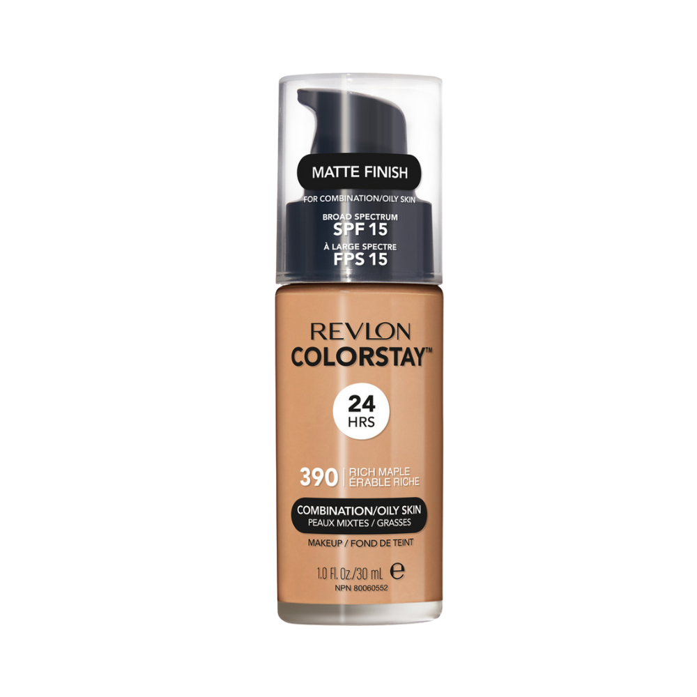 Revlon ColorStay Makeup PUMP, Combination/Oily Skin SPF 15 390 Rich Maple