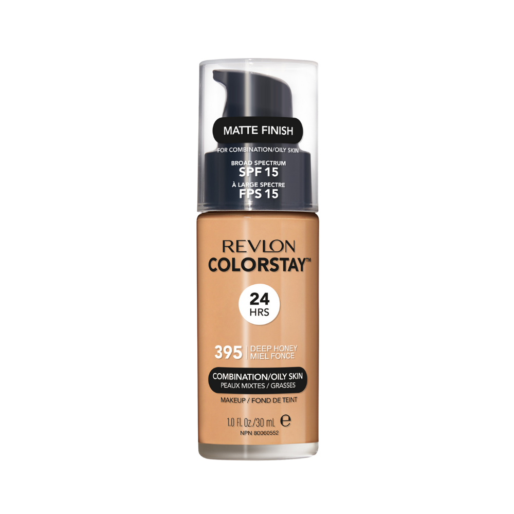 Revlon ColorStay Makeup PUMP, Combination/Oily Skin SPF 15 395 Deep Honey