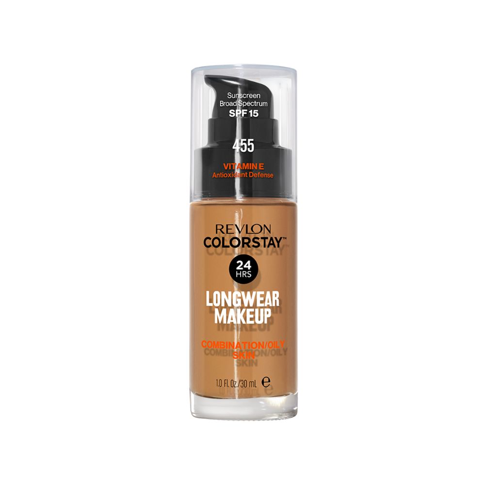 Revlon ColorStay Makeup PUMP, Combination/Oily Skin SPF 15 455 Honey Beige