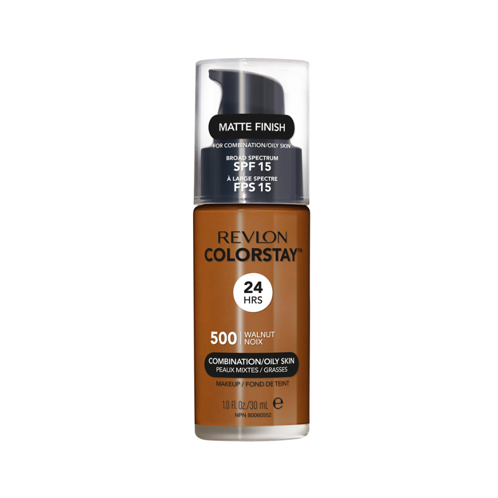 Revlon ColorStay Makeup PUMP, Combination/Oily Skin SPF 15 500 Walnut