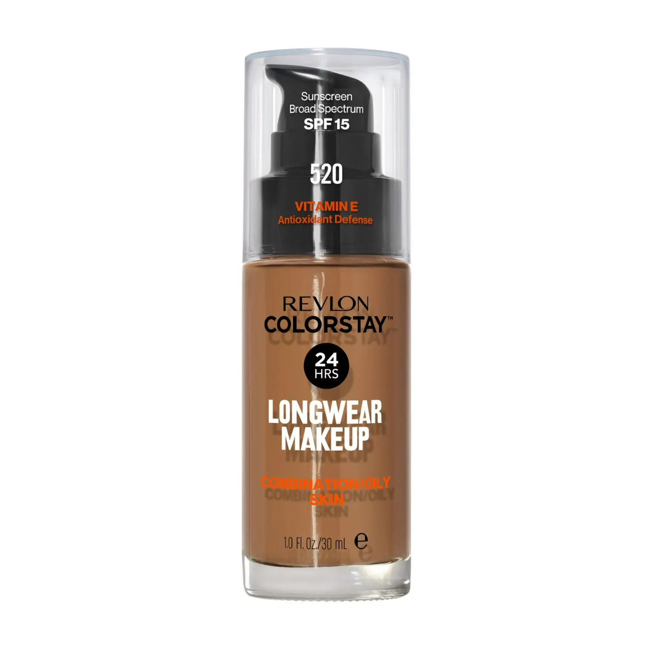 Revlon ColorStay Makeup PUMP, Combination/Oily Skin SPF 15 520 Cocoa