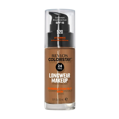 Revlon ColorStay Makeup PUMP, Combination/Oily Skin SPF 15 520 Cocoa