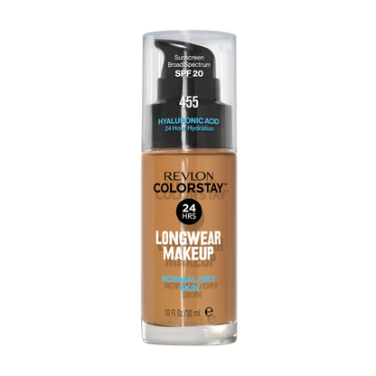 Revlon ColorStay Makeup PUMP, Normal/Dry Skin SPF 20 455 Honey Beige