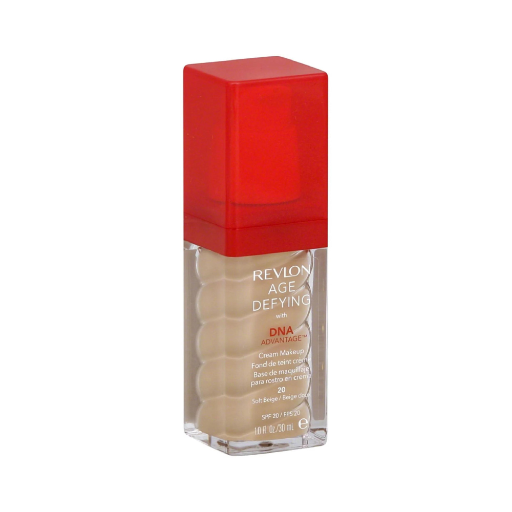 Revlon Age Defying Cream Makeup with DNA Advantage, 1 oz. 20 Soft Beige