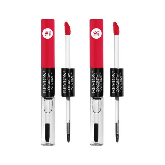 Revlon Colorstay Overtime Lipcolor - 040 Forever Scarlet 2-Pack