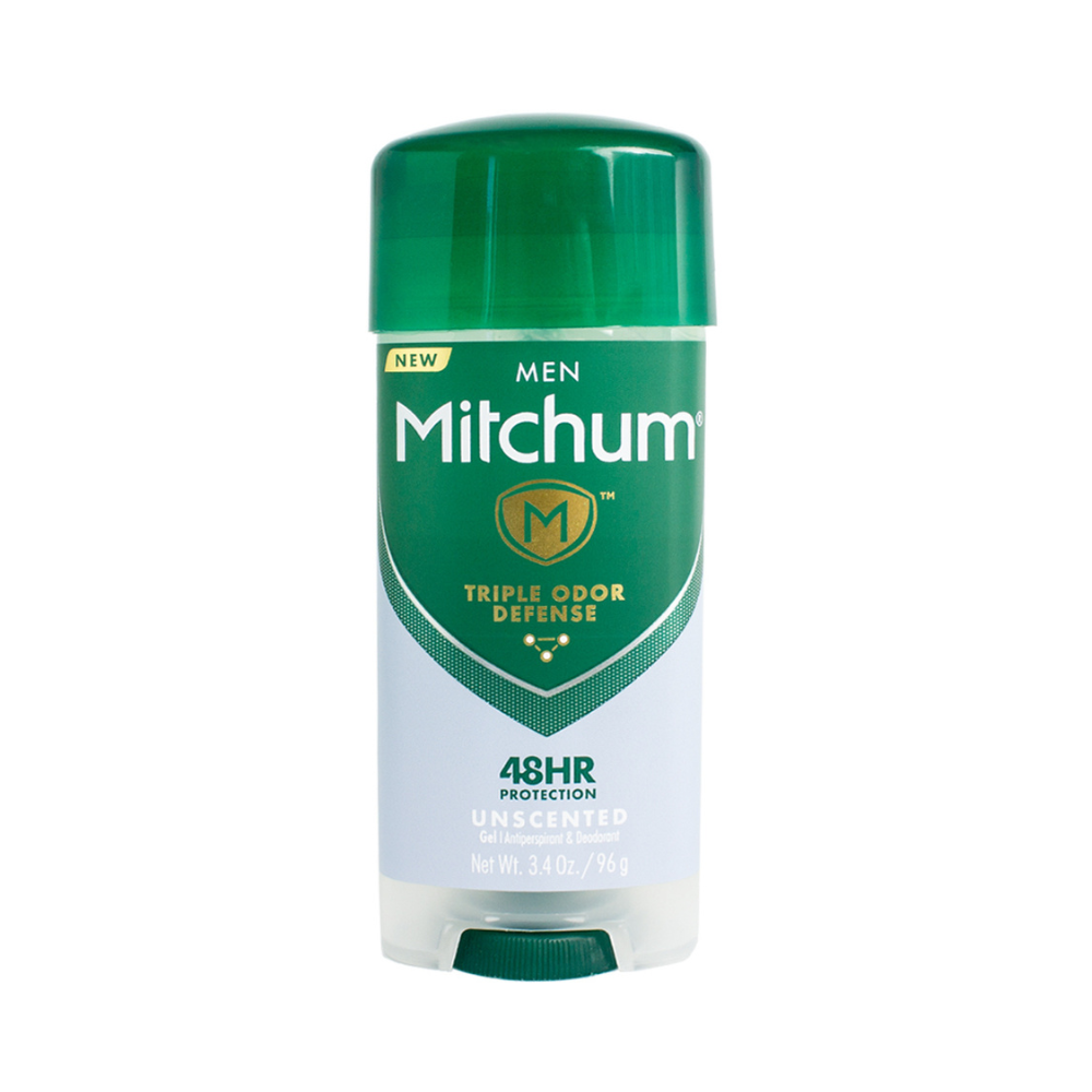 Mitchum Men Triple Odor Defense Gel Antiperspirant & Deodorant, Unscented 3.4 oz