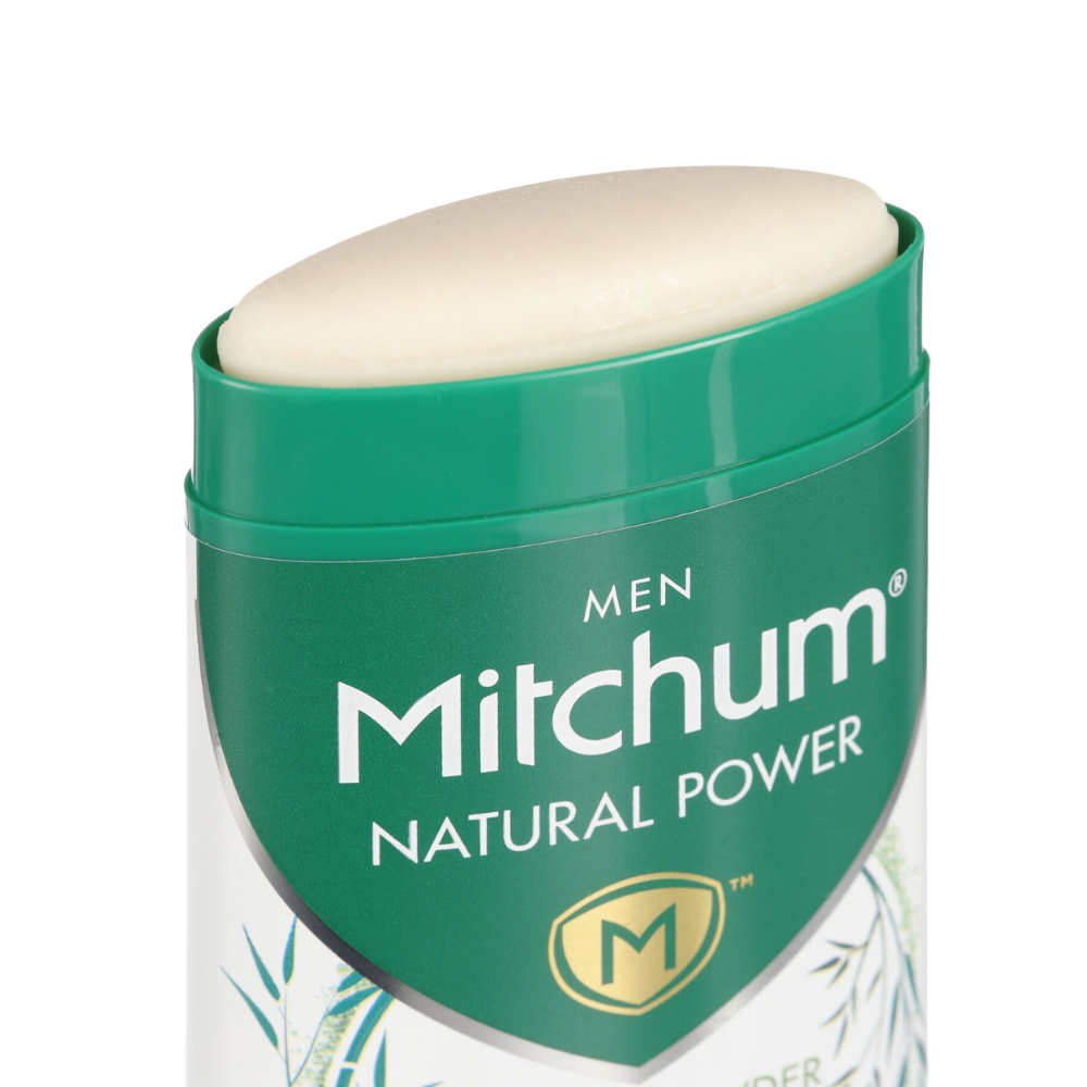 Mitchum Men Natural Power Invisible Solid Aluminum Free Deodorant, Cedarwood 2.7 oz