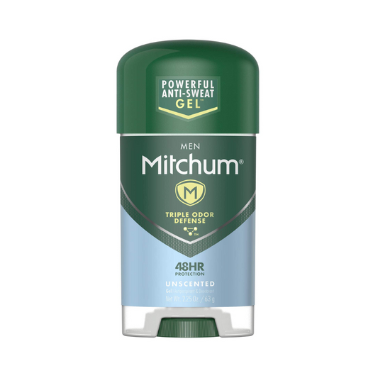 Mitchum Men Triple Odor Defense Gel Antiperspirant & Deodorant, Unscented 2.25 oz