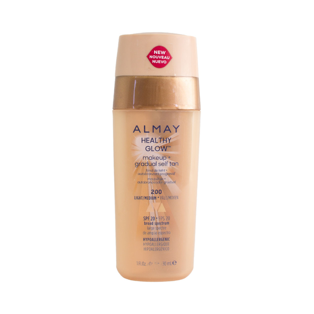 Almay Healthy Glow Makeup + Gradual Self Tan SPF 20 200 Light Medium