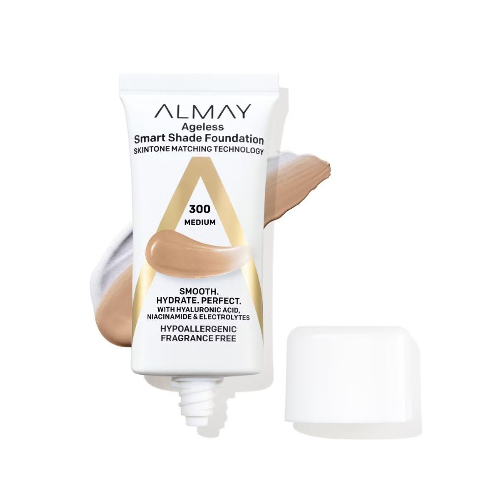 Almay Ageless Smart Shade Foundation with Skintone Matching Technology 300 Medium