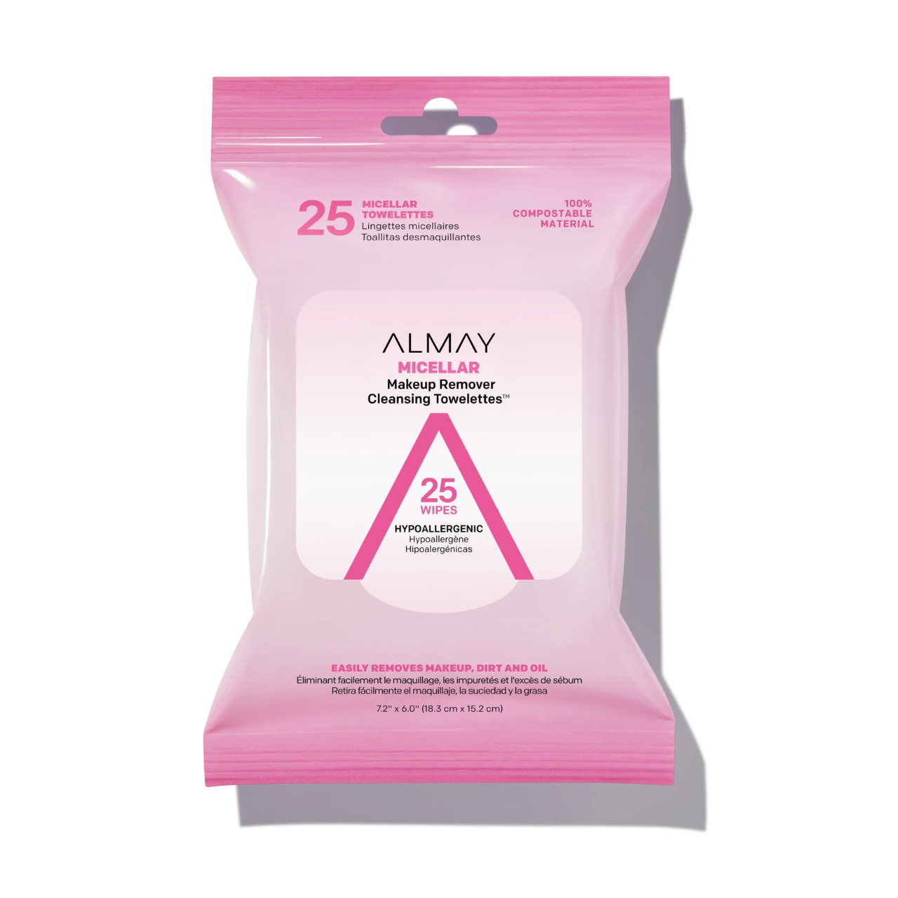 Almay Biodegradable Micellar Makeup Remover Cleansing Towelettes - 25ct