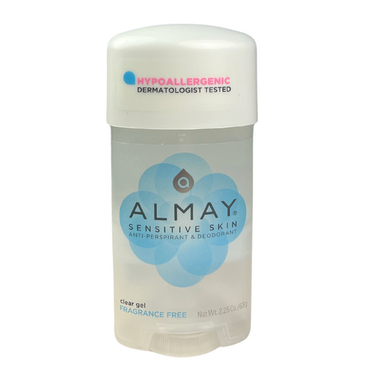 Almay Clear Gel Fragrance Free Anti-Perspirant & Deodorant for Sensitive Skin 2.25 oz