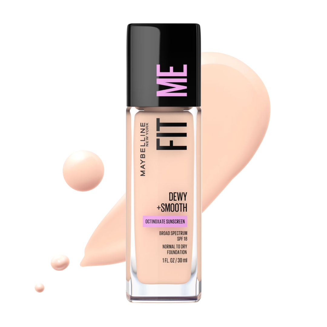 Maybelline Fit Me Dewy + Smooth Liquid Foundation 105 Fair Ivory