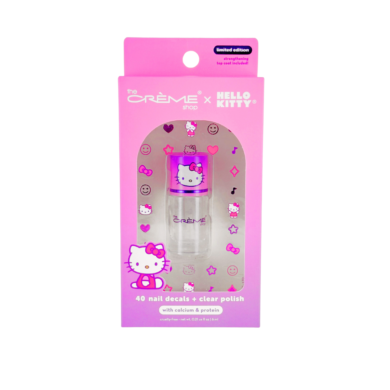 The Creme Shop x Hello Kitty Limited Edition 40 Nail Decals + Clear Polish