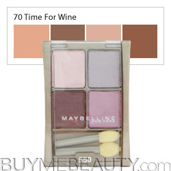 Maybelline ExpertWear Eye Shadow Quad 70 Time for Wine