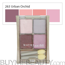 Maybelline ExpertWear Eye Shadow Quad 263 Urban Orchid