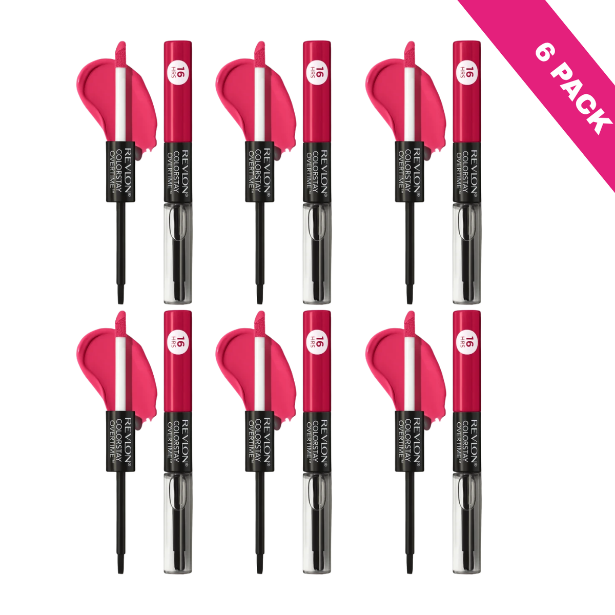Revlon Colorstay Overtime Lipcolor - 480 Unending Red (6-Pack)