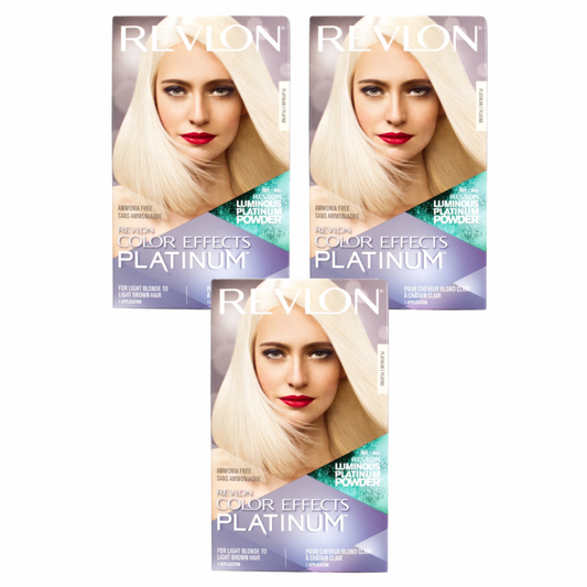 Revlon Color Effects Highlights Haircolor - Platinum (Blue Box) 3-Pack