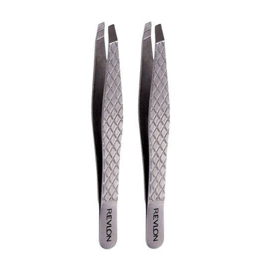 Revlon Stainless Steel Ultimate Slant Tweezer 68516 (2-Pack)