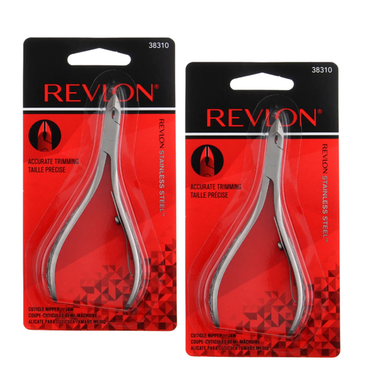 Revlon Cuticle Nipper, Half Jaw (2-Pack)